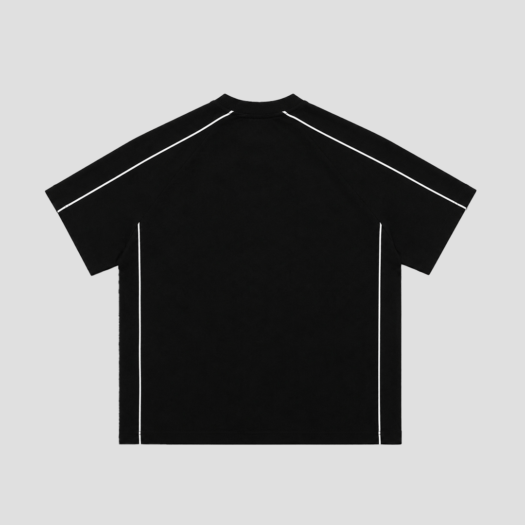 Ovsoc Deskbound Black - Tshirt Boxy Oversize 16s Heavyweight - Gambar 2
