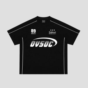 Ovsoc Deskbound Black - Tshirt Boxy Oversize 16s Heavyweight