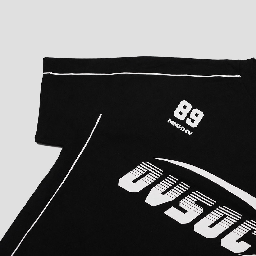 Ovsoc Deskbound Black - Tshirt Boxy Oversize 16s Heavyweight - Gambar 5