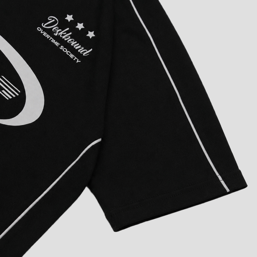 Ovsoc Deskbound Black - Tshirt Boxy Oversize 16s Heavyweight - Gambar 6