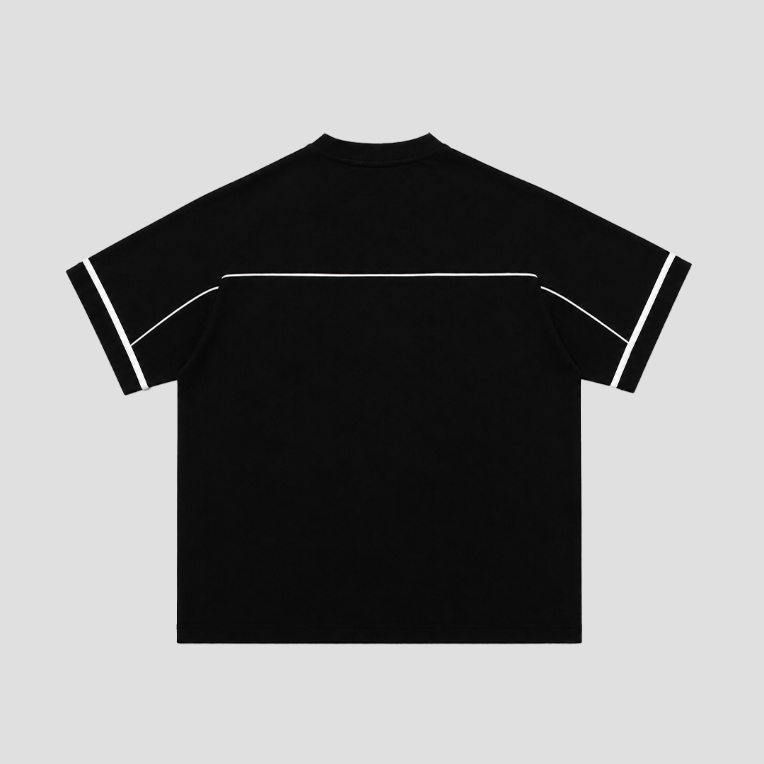 Ovsoc Afterburn Black - Tshirt Boxy Oversize 16s Heavyweight - Gambar 2