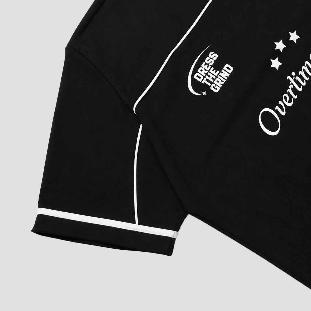 Ovsoc Afterburn Black - Tshirt Boxy Oversize 16s Heavyweight - Gambar 6