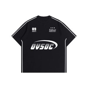 Ovsoc Deskbound Black - Tshirt Oversize Boxy 16s Heavyweight