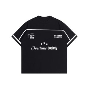 Ovsoc Afterburn Black - Tshirt Oversize Boxy 16s Heavyweight