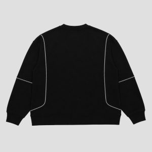 Alternative view of Ovsoc Slave Black - Crewneck Oversize Platisol Cotton Fleece
