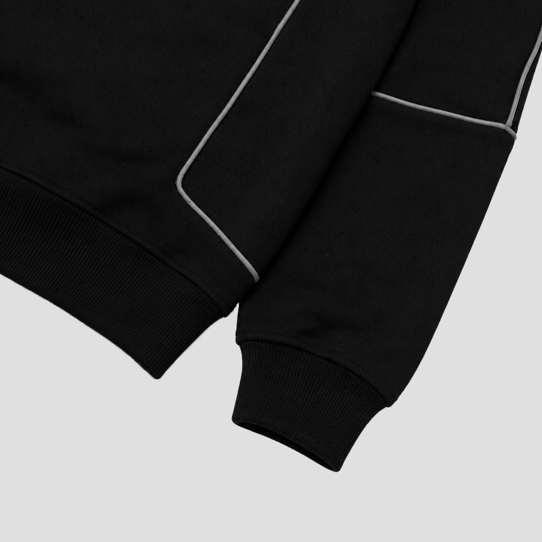 Ovsoc Slave Black - Crewneck Oversize Platisol Cotton Fleece - Gambar 5