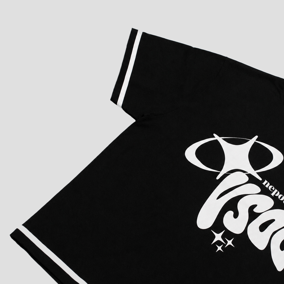 Ovsoc Nepotisme Black - Tshirt Boxy Oversize 16s Heavyweight - Gambar 5