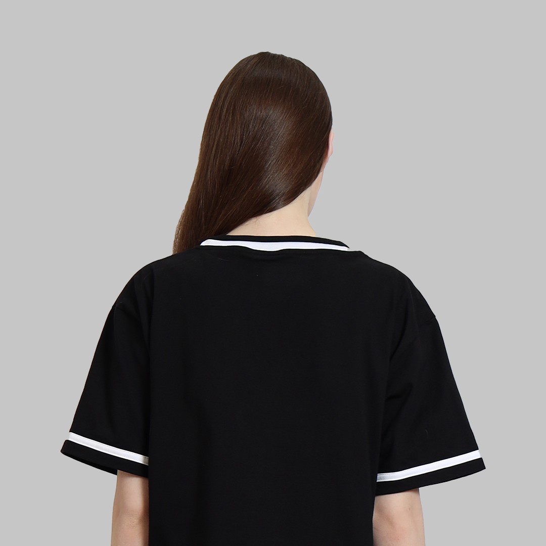 Ovsoc Nepotisme Black - Tshirt Boxy Oversize 16s Heavyweight - Gambar 4
