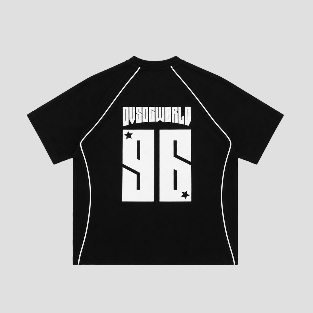 Ovsoc Karoshi Black - Tshirt Boxy Oversize 16s Heavyweight - Gambar 2